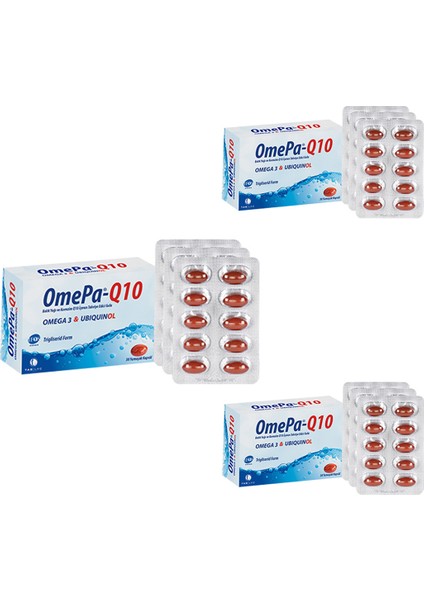 Omepa Q10 30 Kapsül x 3 Adet