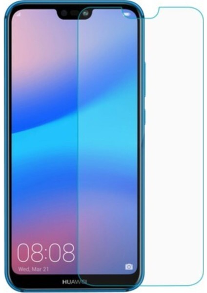 Huawei P20 Lite Temperli Ekran Koruyucu Kırılmaz Cam Ekonomik 5 Adet Şeffaf