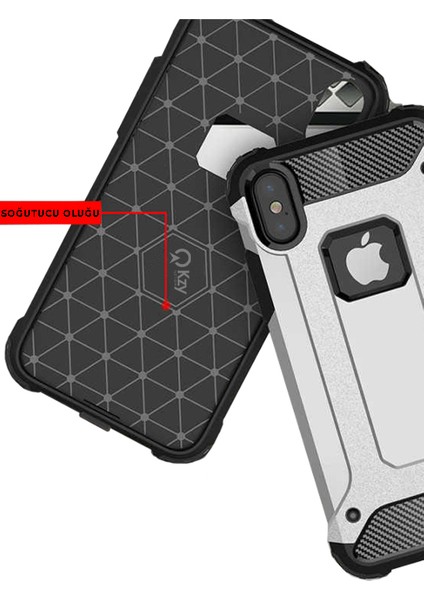 Samsung Galaxy A32 Kapak Çift Katmanlı Zırh Tank Kılıf Siyah fırsatları