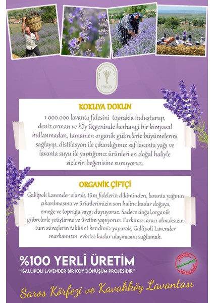 Gallipoli Lavender Lavanta Yağlı Oda Kokusu 400 ml Koku Giderici Sprey