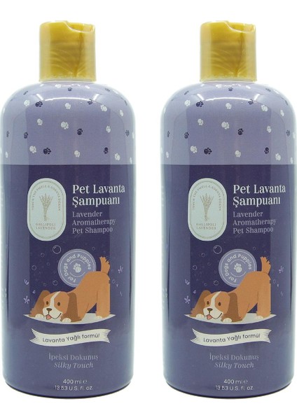 Gallipoli Lavender Lavanta Yağlı Pet Şampuanı 400 ml x 2 adet