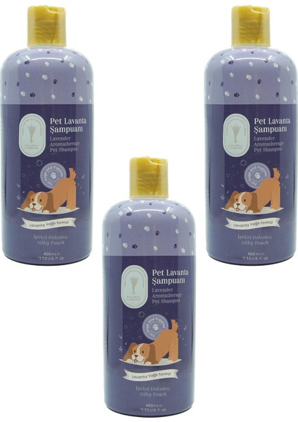 Gallipoli Lavender Lavanta Yağlı Pet Şampuanı 400 ml x 3 adet