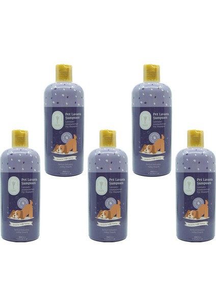 Gallipoli Lavender 5 Adet Gallipoli Lavender Lavanta Yağlı Pet Şampuanı 400 ml