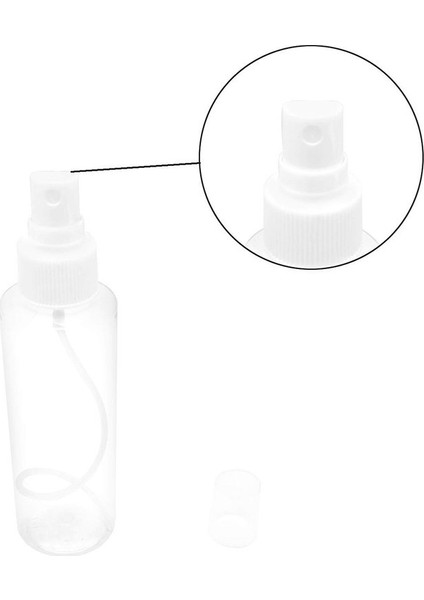 50 Adet 100 ml Sprey Kapaklı Dezenfektan ve Kolonya Boş Şişesi modelleri