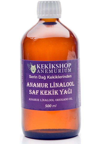 Kekikshop Anemurium Linalool Kekik Yağı 1000ml Anamur Serin Dağ Kekiklerinden Doğal Linalool Içerikli %100 Saf Kekik Yağı