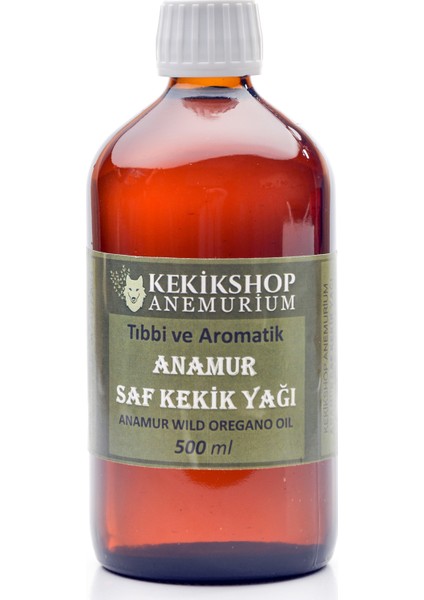 Karvakrol Saf Kekik Yağı 500ml Anamur Beyaz Kekiklerinden Üretilmiş 100% Saf ve Doğal Karvakrol Kekik Yağı