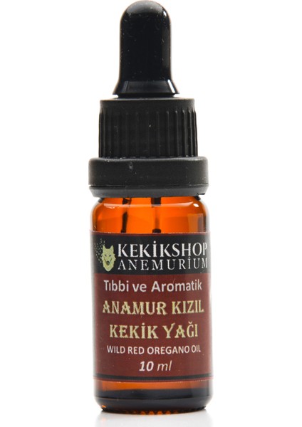 Kızıl Karvakrol Kekik Yağı 10ml Yoğun ve Koyu Anamur Kızıl Karvakrol Saf Kekik Yağı