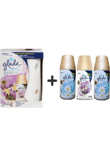 Otomatik Sistem+ Lavanta Ferahlığı+ Temizliğin Ferahlığı x Lavanta Ferahlığı x Temizliğin Ferahlığı= 3 x 269 ml