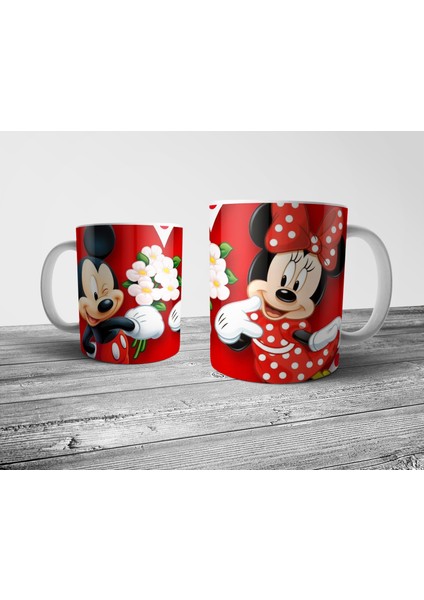 Mickey Minnie Kupa Bardak Model 4
