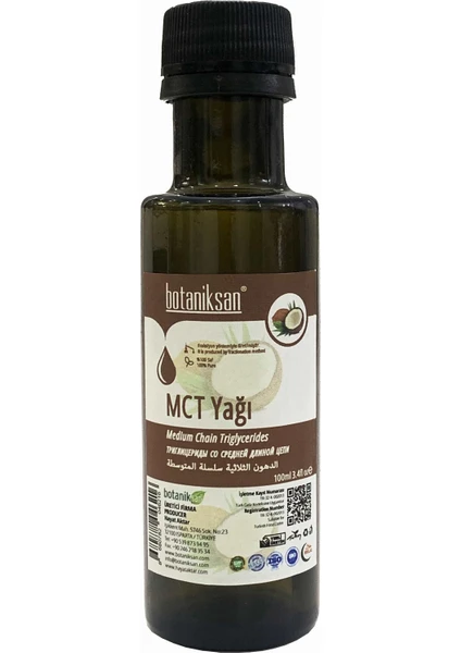 Mct Yağı 100 ml (Orta Zincirli Trigliseritler) Liquid