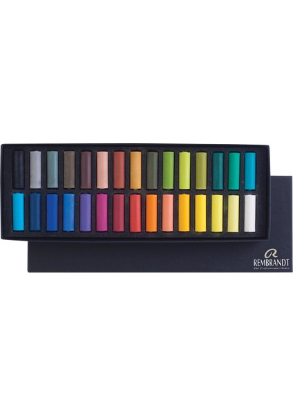 : Soft Pastel Boya : Basic Set : 30 Renk Yarım Boy