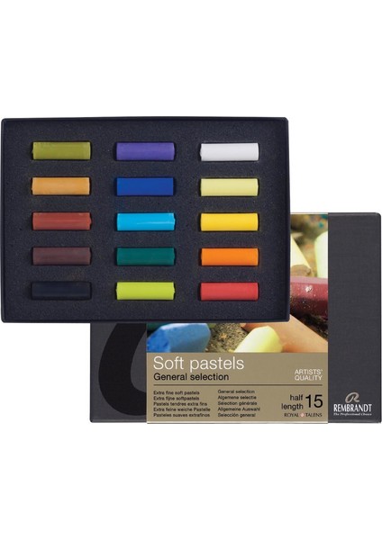 : Soft Pastel Boya : Starter Set : 15 Renk Yarım Boy
