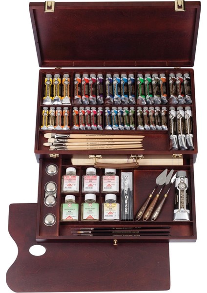 : Yağlı Boya : Excellent Box Set Ahşap Kutu