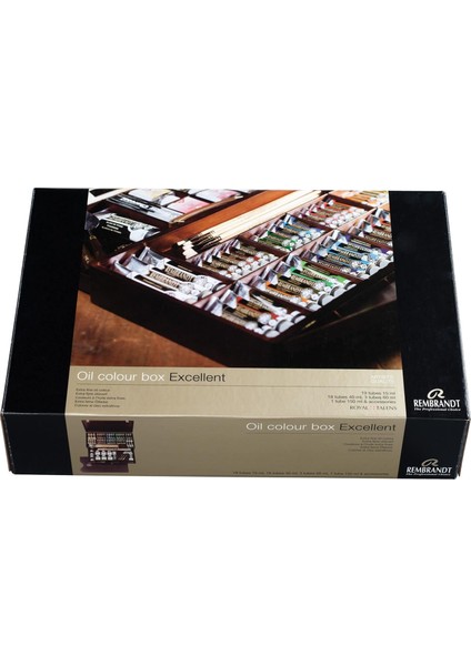 : Yağlı Boya : Excellent Box Set Ahşap Kutu