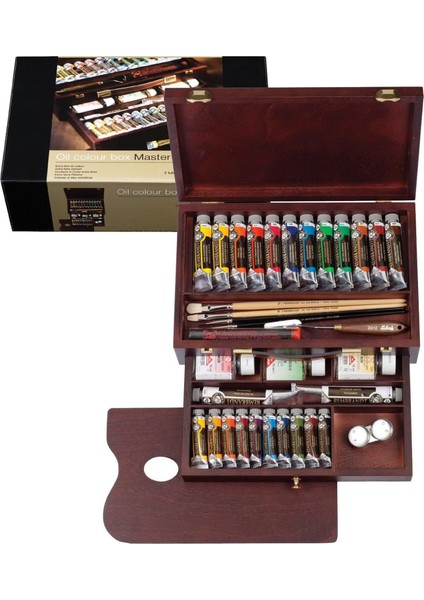 : Yağlı Boya : Master Box Set Ahşap Kutu