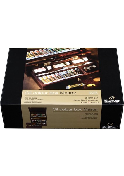 : Yağlı Boya : Master Box Set Ahşap Kutu