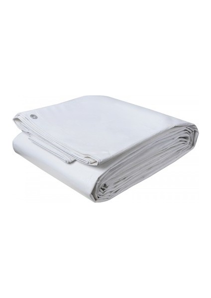 Beyaz Branda Çadır 4x4 M Su Geçirmez Pvc Tente Gölgelik Koruma