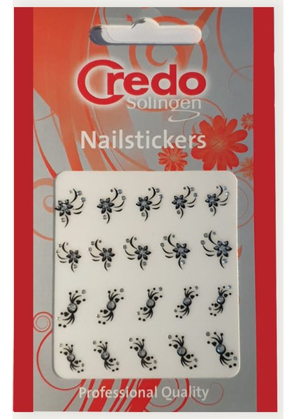 Credo Solingen Nail Sticker Tırnak Sticker Süsü Şeker Çiçek