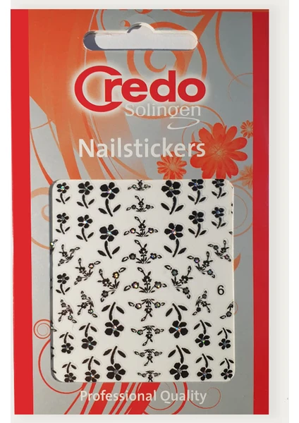 Credo Solingen Nail Sticker Tırnak Sticker Süsü Papatya Model 6