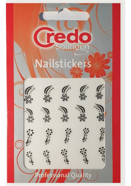 Credo Solingen Nail Sticker Tırnak Sticker Süsü Nokta Papatya