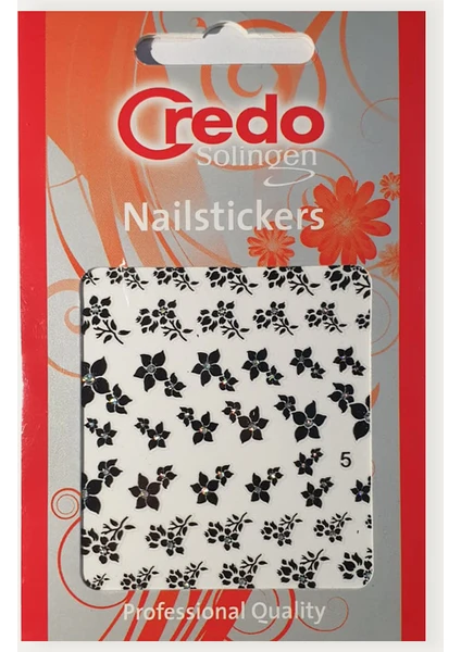 Credo Solingen Nail Sticker Tırnak Sticker Süsü Flowers Model