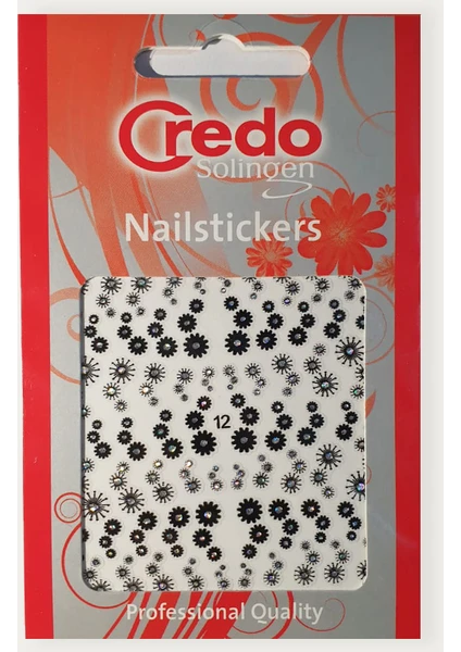 Credo Solingen Nail Sticker Tırnak Sticker Süsü Hücreler Model 12