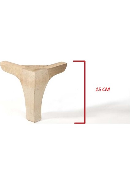 Ahşap Lukens Kanepe Ayakları 15 cm 1.adet