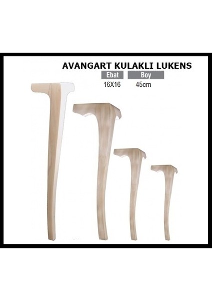 Avangart & Lukens 45cm Ahşap Masa Ayagı 1.adet