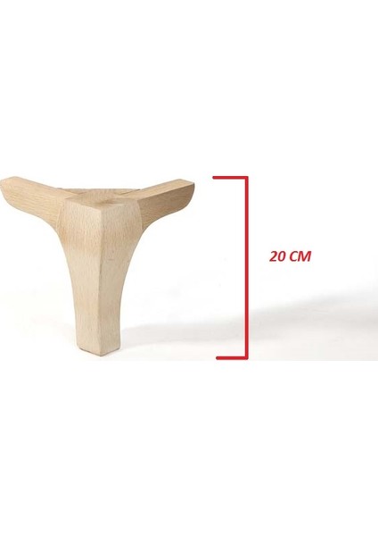 Ahşap Lukens Kanepe Ayakları 20 cm 1.adet