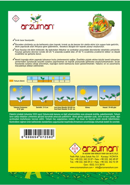 Çilli Kız Sırık Fasülye Tohumu 50 Gram fiyatları