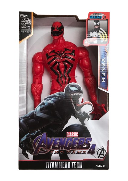 Yenilmezler Venom Işıklı & Sesli Figür Oyuncak 29 cm Venom Kırmızı fiyatları