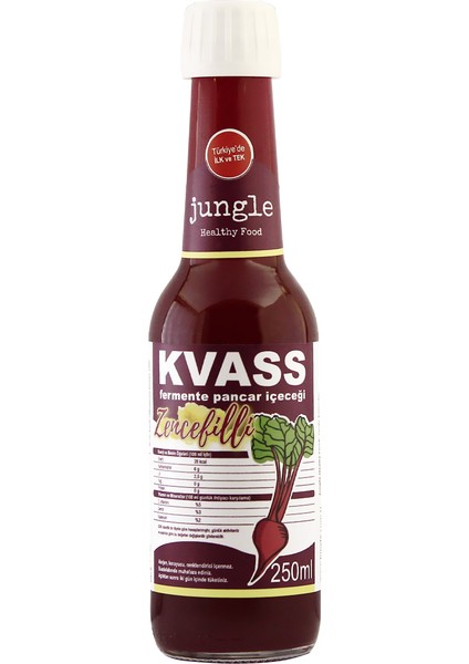 Zencefilli Pancar Kvass Fermente 250 ml