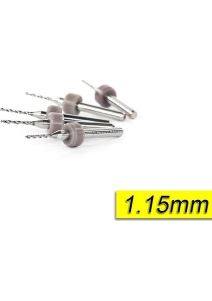 Profi̇sher Pcb Mikro Karbür Cnc Matkap Ucu 10'lu Set 1,15 mm Tungsten 18 Shank