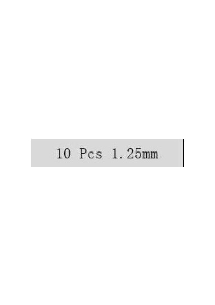 Profi̇sher Pcb Mikro Karbür Cnc Matkap Ucu 10'lu Set 1,25 mm Tungsten 18 Shank