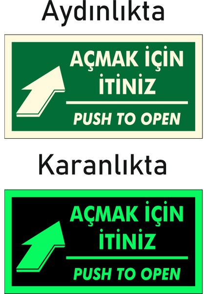Fotolümen Fosforlu Açmak Için Itiniz Yön Levhası