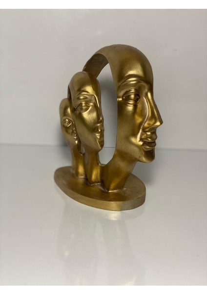 Üçlü Yüz Tasarım Biblo Gold fiyatları