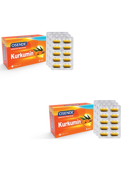 Osende Kurkumin 30 Kapsül x 2 Adet