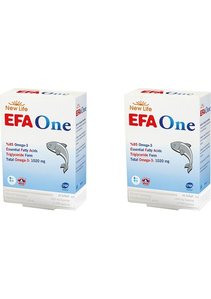 New Life Efa One 45 Kapsül 2'li Paket