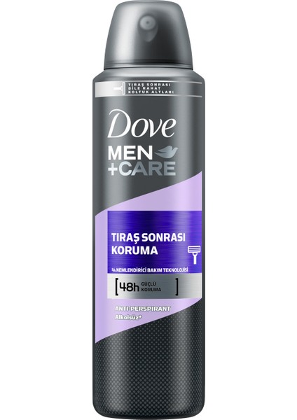 Men Care Tıraş Sonrası Koruma Sağlayan Terleme Karşıtı Deodorant Sprey 150 ml