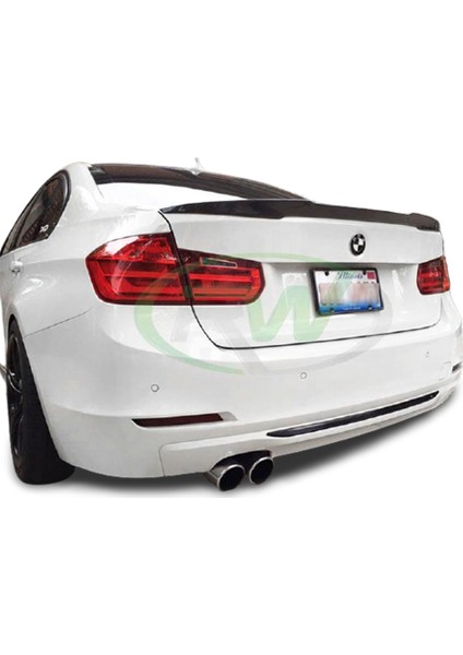 Bmw F30 3 Serisi ( 2012-2019 )  Yarasa Bagaj Üst Spoyler Astralı Boyasız Spoiler Fiber Glass