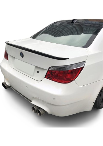 Bmw E60 ( 2004-2010 ) Bagaj Üstü Spoyler Parlak Siyah Boyalı Spoiler Fiber Glass