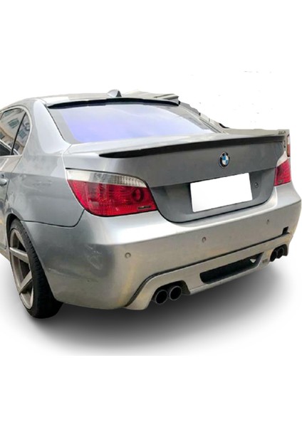 Bmw E60 ( 2004-2010 ) Bagaj Üstü Spoyler Parlak Siyah Boyalı Spoiler Fiber Glass