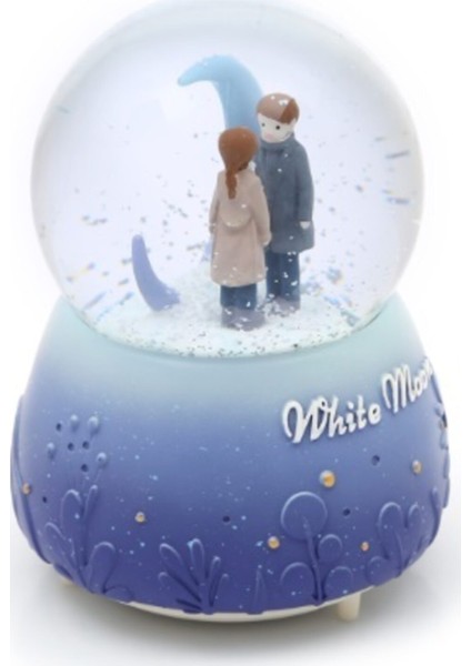 Kış Masalı Kar Küresi Büyük Boy Işıklı Müzikli Kar Üfleyen Cam Küre fırsatları