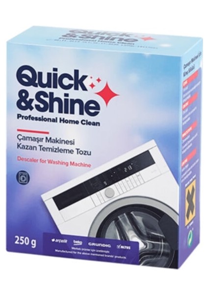 Quick Shine Manyetik Kireç Önleyici - Kazan Temizleme - Bulaşık Makinesi Temizleme Süper 3 Lü