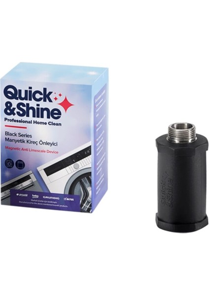 Quick Shine Manyetik Kireç Önleyici - Kazan Temizleme - Bulaşık Makinesi Temizleme Süper 3 Lü