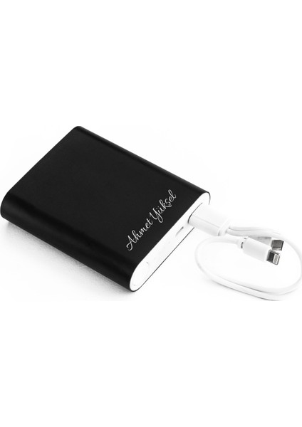 Isimli Taşınabilir Şarj Cihazı Powerbank 10000 Mah