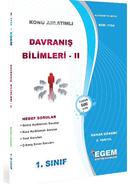 Davranİş Bilimleri - Iı Konu Anlatımlı Soru Bankası - Bahar Dönemi (2. Yarıyıl)