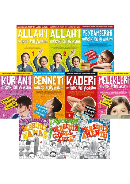 Merak Ediyorum Serisi - Dersimiz Serisi 10 Kitap Set Özkan Öze (Allahı Merak Ediyorum, Dersimiz Namaz, Dersimiz Güzel Ahlak, Dersimiz Amentü)