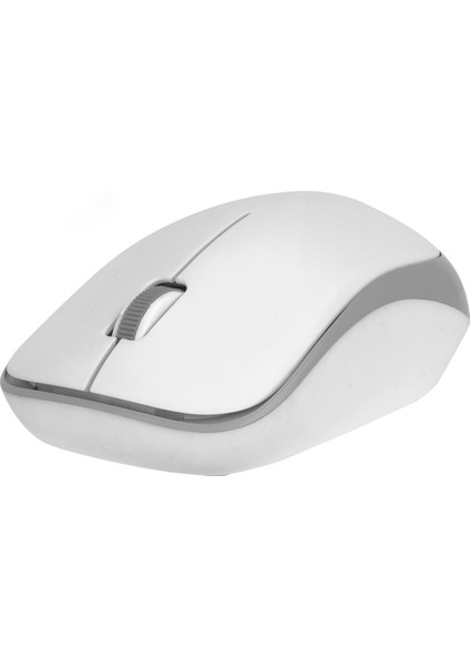 SM-833 Usb Beyaz/Gri 1200dpi Optik Kablosuz Mouse