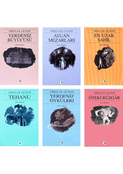 Yerdeniz Serisi: Yerdeniz Büyücüsü - Atuan Mezarları - En Uzak Sahil - Tehanu - Yerdeniz Öyküleri - Öteki Rüzgar -Ursula K. Le Guin